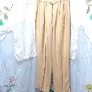 SILK STUDIO 121 BEIGE PANTS RAYON LINING S…